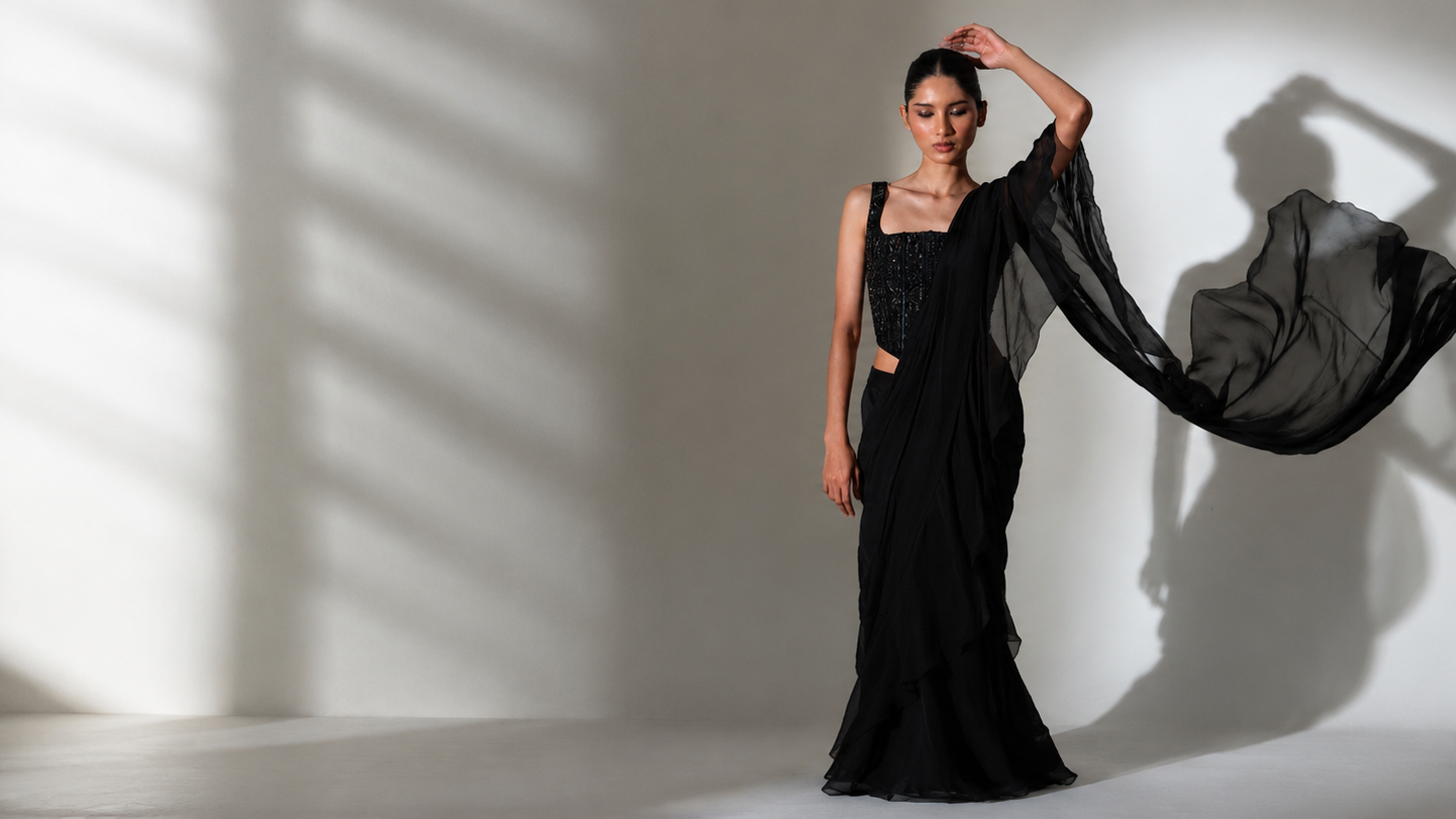 Drape Sarees Designed With Movement And Detail