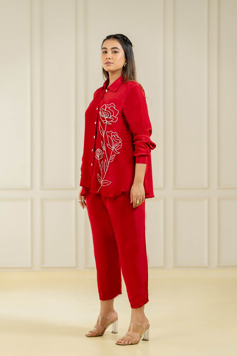 Maroon Red Co-ord set XS Maroon Red